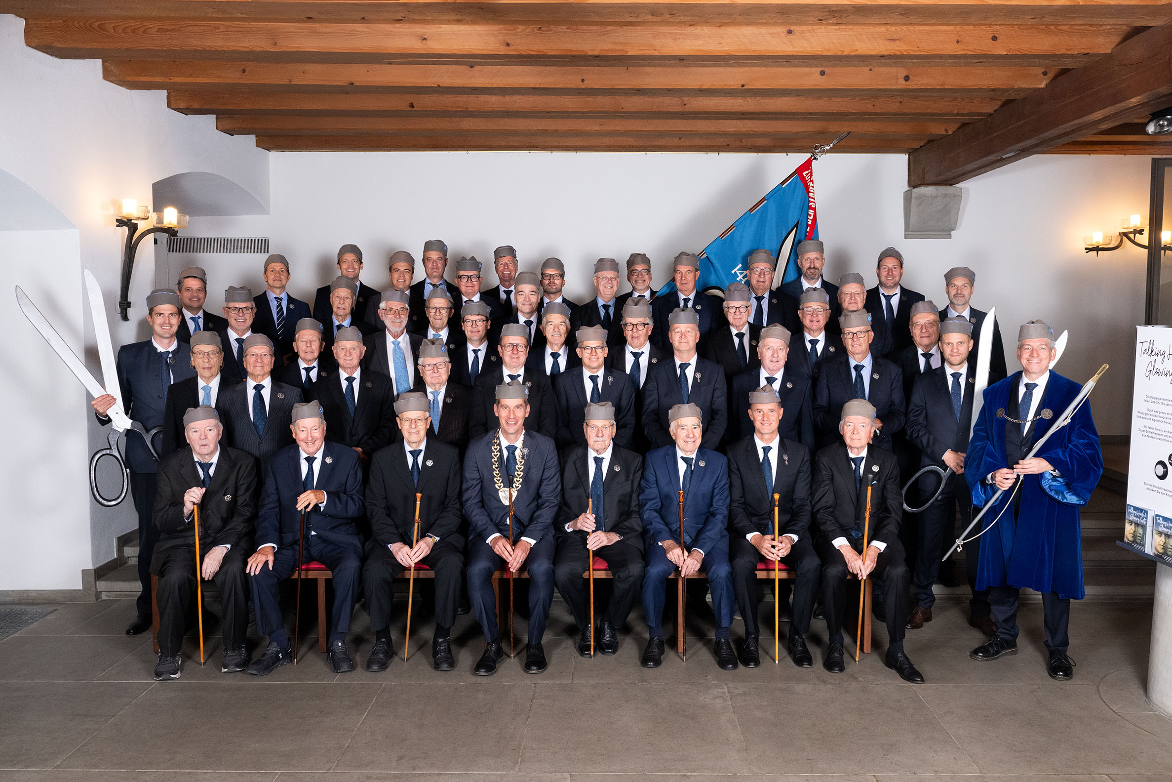 Zunftfoto Hauptbot 2025 mit Hut